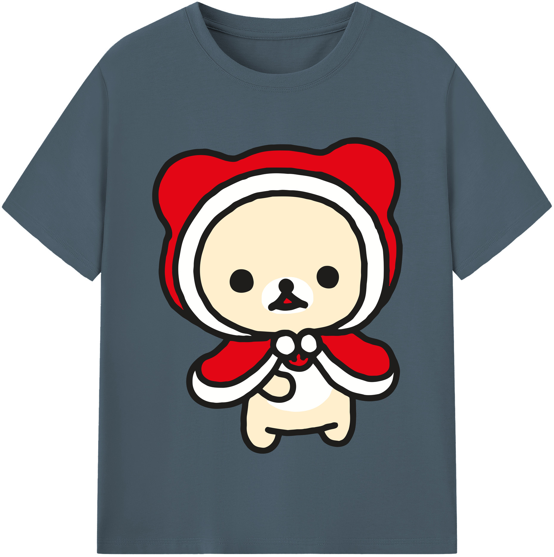 （画像用） リラックマ リラックマ キイロイトリ Rilakkuma Korilakkuma Kiiroitori 綿100％半袖Tシャツ（フロントプリント）